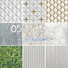 Papel de Parede 5 METROS x 45CM Adesivo Autocolante 3d Geometrico Sala, Quarto, Cozinha, Banheiro