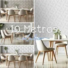 Papel De Parede - 10 METROS x 45CM quarto Auto-Adesivo 3d Lavável adesivo