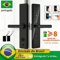 5 em 1 Fechadura Digital Biométrica Eletronica Touch Biometria M15