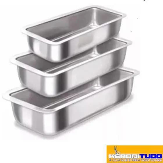 Forma Alta Assadeira de Pão Caseiro e Bolo Inglês em Alumínio Resistente Tamanhos Nº1/Nº2/Nº3