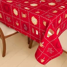 TOALHA DE MESA LUXO GRANDE / OXFORD / RESISTENTE / MODERNA / ESTAMPADA - 4 E 6 LUGARES
