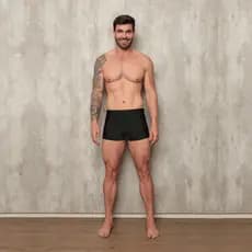 Sunga Masculina Boxer Forrada Proteção UV+50 Homem  P/M/G/GG Lisa Regulagem Praia Natação Piscina
