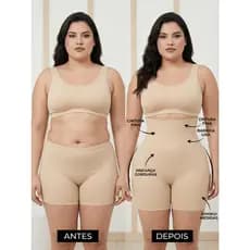 Cinta Modeladora Bermuda Compressora Afina Barriga Empina Bumbum