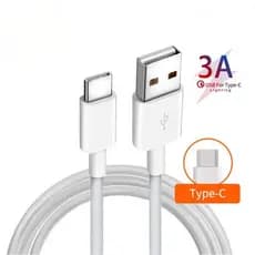 Cabo Para Celular Xiaomi Carregador Cabo Usb Tipo C,V8 1M Cabo de alimentação de carga de dados type c