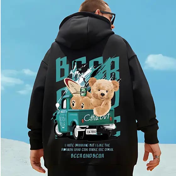Casaco Moletom Urso Bora Praia Novo! - ENVIO IMEDIATO