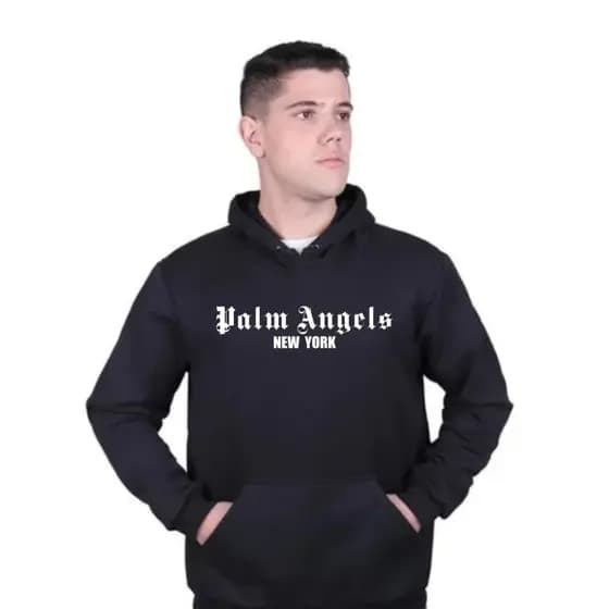 Blusa De Moletom Casaco Flanelado de Frio Palm Angels Unissex Envio Imediato