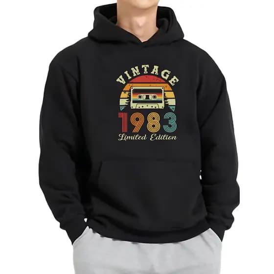 Blusa De Moletom Unissex 1983 Casaco De Frio Unissex - ENVIO IMEDIATO