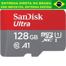 Cartão Memória Sandisk Ultra 128gb 140mb/s Classe 10 Microsd Original