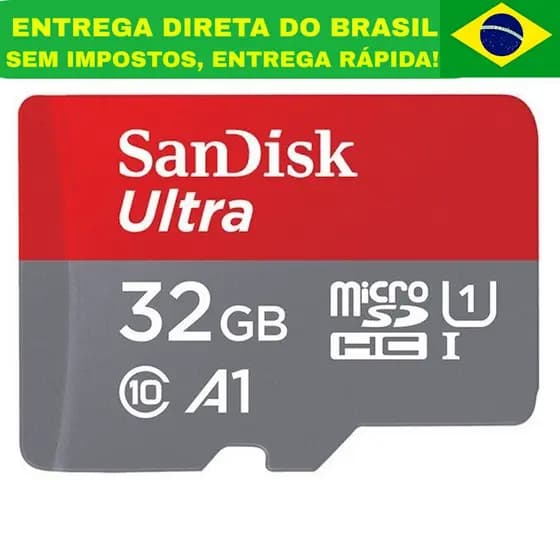 Cartão Memória Sandisk Ultra 32gb 120mb/s Classe 10 Microsd Original