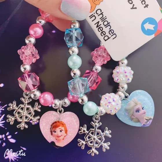 Pulseira Disney Frozen Anna Congelada Para Meninas Acessórios Crianças Presentes De Aniversário De Férias