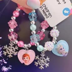 Pulseira Disney Frozen Anna Congelada Para Meninas Acessórios Crianças Presentes De Aniversário De Férias