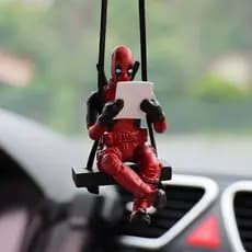 Marvel Deadpool Carro Balanço Pingente Espelho Retrovisor De Leitura Acessórios Do Decoração Interior