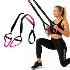 Fita De Treinamento Trx ROSA Fita de Suspensão Alongamento Suspenso Funcional Pilates