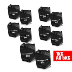 Kit Par Caneleira Peso Profissional 1kg ao 5kg Academia Treino Funcional Perna Exercicios Musculação