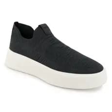 Tênis Masculino Cinza Mescla Knit Sem Cadarço Casual Leve Confortável