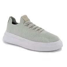 Tênis Masculino Meia Knit Calce Fácil Palha Leve e Confortável