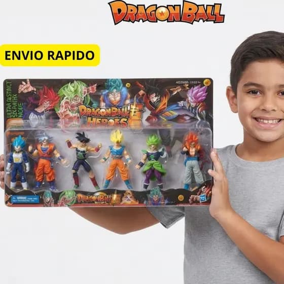 Kit Super Dragon Ball Goku Articulado PVC Action Figure Anime Boneco Colecionável Presente Gee