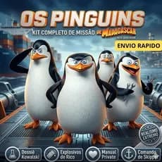 Pinguins de Madagascar Capitão Kowalski Rico Action Figure geek