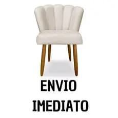 Cadeira poltrona decorativa pétala veludo bege