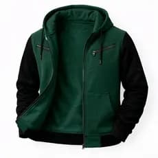 Blusa de Frio Moletom com capuz de zíper Masculino