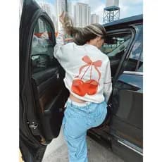 Blusa Moletom Algodão feminino - Oversized Hype Tumblr