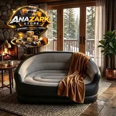 Mini Sofa Inflavel 2 Lugares Compacto Portatil Confortavel Sala Quarto Piscina Camping Praia