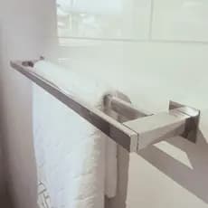Porta Toalha Duplo 80cm Inox 304 Toalheiro Duplo para Banheiro Suporte Para Toalha de Banho Ipanema