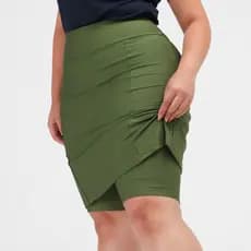 Saia Capri Evangélica Feminina Moda Fitness Zero Transparência Suplex Treino Academia