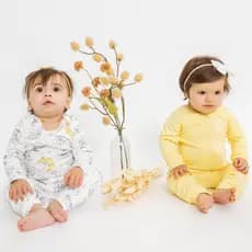 Kit Bebê Macacão e Conjuntos body manga longa e calça 100% algodão antialérgico 24012-K2
