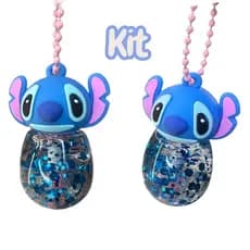 kit 2 Lip Gloss Stitch Magico Chaveirinho fofa infantil e adulto