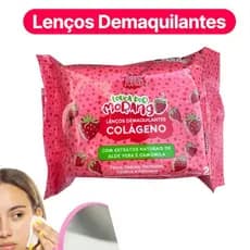 Lenços Demaquilantes Morango - Colágeno
