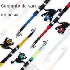 Kit de pesca Vara de pesca 1,80 m + molinete Conjunto de molinete de pesca Kit de molinete de pesca