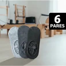 Meia Pilates Antiderrapante Sapatilha Feminina p/ Yoga Academia Confortável Algodão Poliéster Elastano Envio Rápido