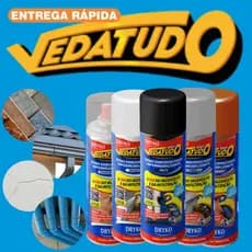 Vedatudo Spray Impermeabilizante Vedar goteira de Telhado Resistente Selante Calhas e Rufos Contra Vazamentos