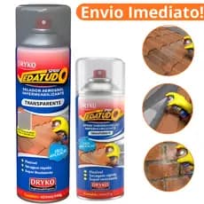 Spray Veda Tudo Transparente Borracha Líquida Impermeabilizante Dryko Reparos 100ml a 400ml + Cores