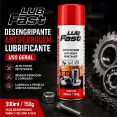 Desengripante Antiferrugem Lubrificante Uso Geral 300ml/150g Óleo Spray - Lub Fast Similar WD40