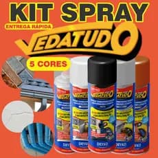 Spray Veda Tudo Borracha Líquida Impermeabilizante Dryko Reparos Transparente Cores Tamanho