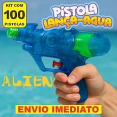 Kit 100 Arminha Pistola Agua Brinquedo Piscina Praia Lembrancinha Atacado Revenda Pool Party Festa