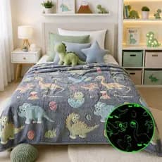 Manta Infantil Fluorescente Solteiro Coberta que Brilha no Escuro 2,00x1,50 mt