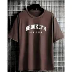 Camiseta Brooklyn Basica Streetwear T-Shirt Masculina Slim Promoção Algodão