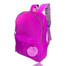 Mochila de Costas Juvenil Adulto Color Pompom