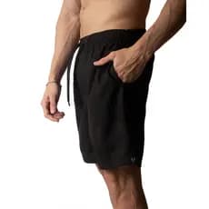 Shorts Bermudas Masculina Com Elastano Ideal Para Esportes contém Bolsos Laterais Fundos