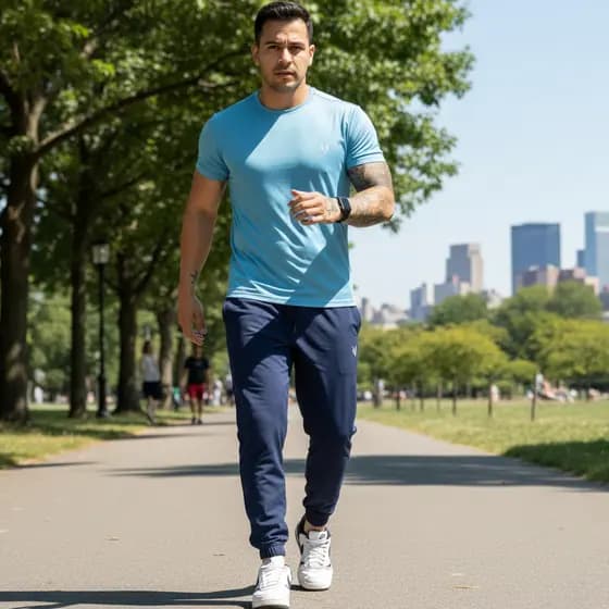 Calça Masculina Esportiva Jogger Caminhada Leve e Flexível com Elástico