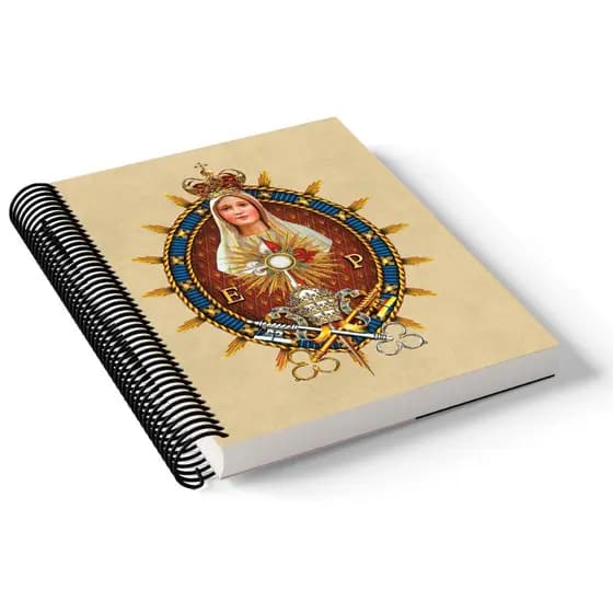 Caderno 1/4 capa dura espiral 96 folhas - BRASÃO ARAUTOS DO EVANGELHO