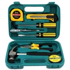 Kit de Ferramentas Maleta com 8 Peças Chaves Martelo