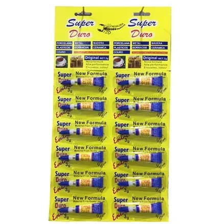 12 super cola super Bond cola tudo 3g [10 CARTELAS COM 12UND]
