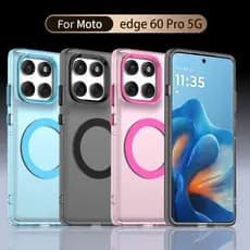 Capa Magnética para Telefone Motorola Edge 60 Pro Moto Edge 60 Neo Fusion Capa de Carregamento Sem Fio Cores Doces Capa