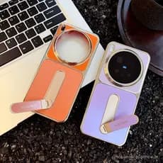 Capa para celular vivo X300Pro X300, capa protetora completa com bordas douradas, revestimento eletroplated, à prova de