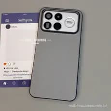 Capa para celular Redmi K90ProMax, estilo executivo, meia-capa, textura de rocha K90, capa rígida de PC, K80Pro
