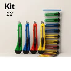 Kit Estilete Com 12 Unidades- diversidade De Cores